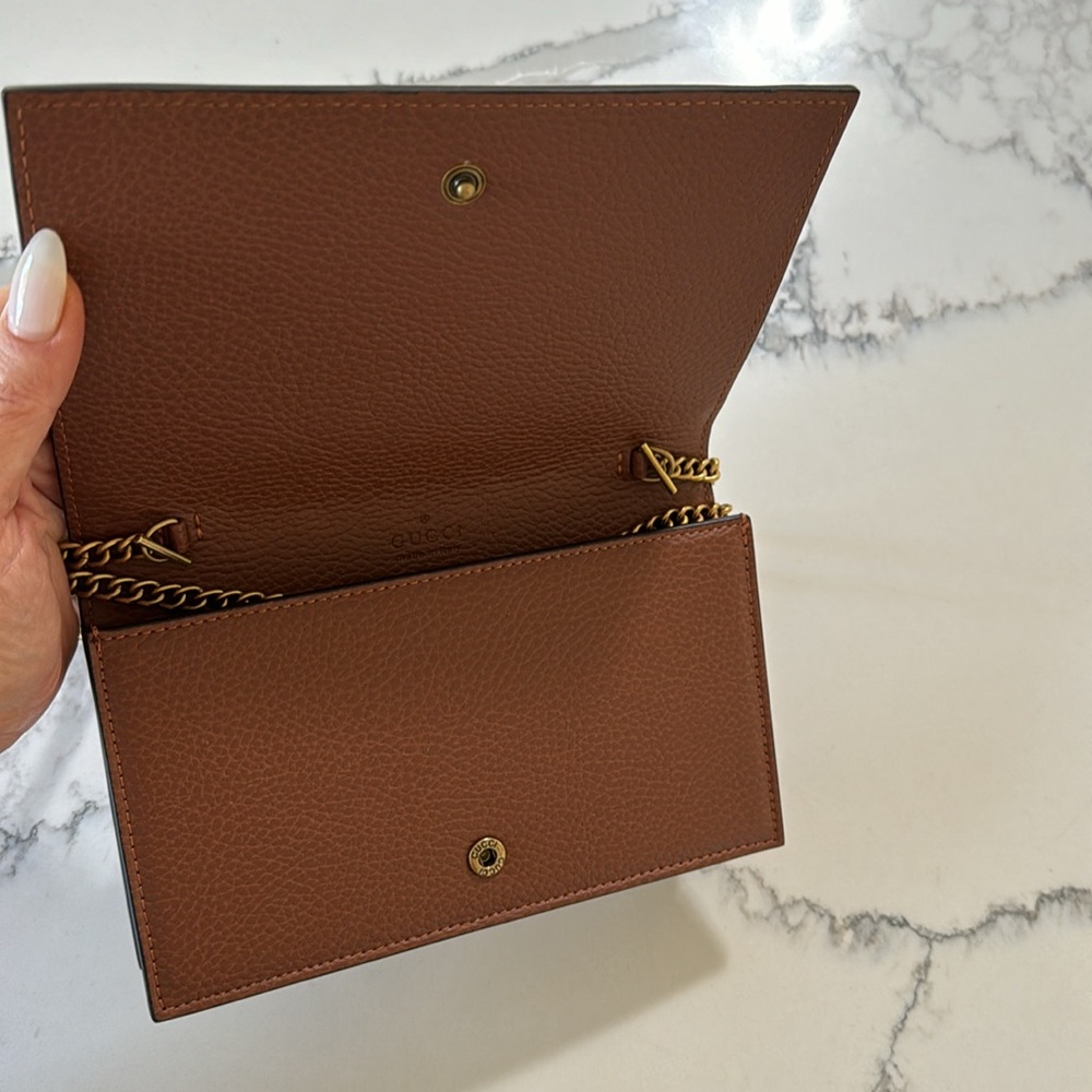G G wallet crossbody purse clutch denim gold - Picture 8 of 14